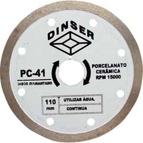 Disco Diamantado Porcelanato Turbo Pc41 Dinser 110mm