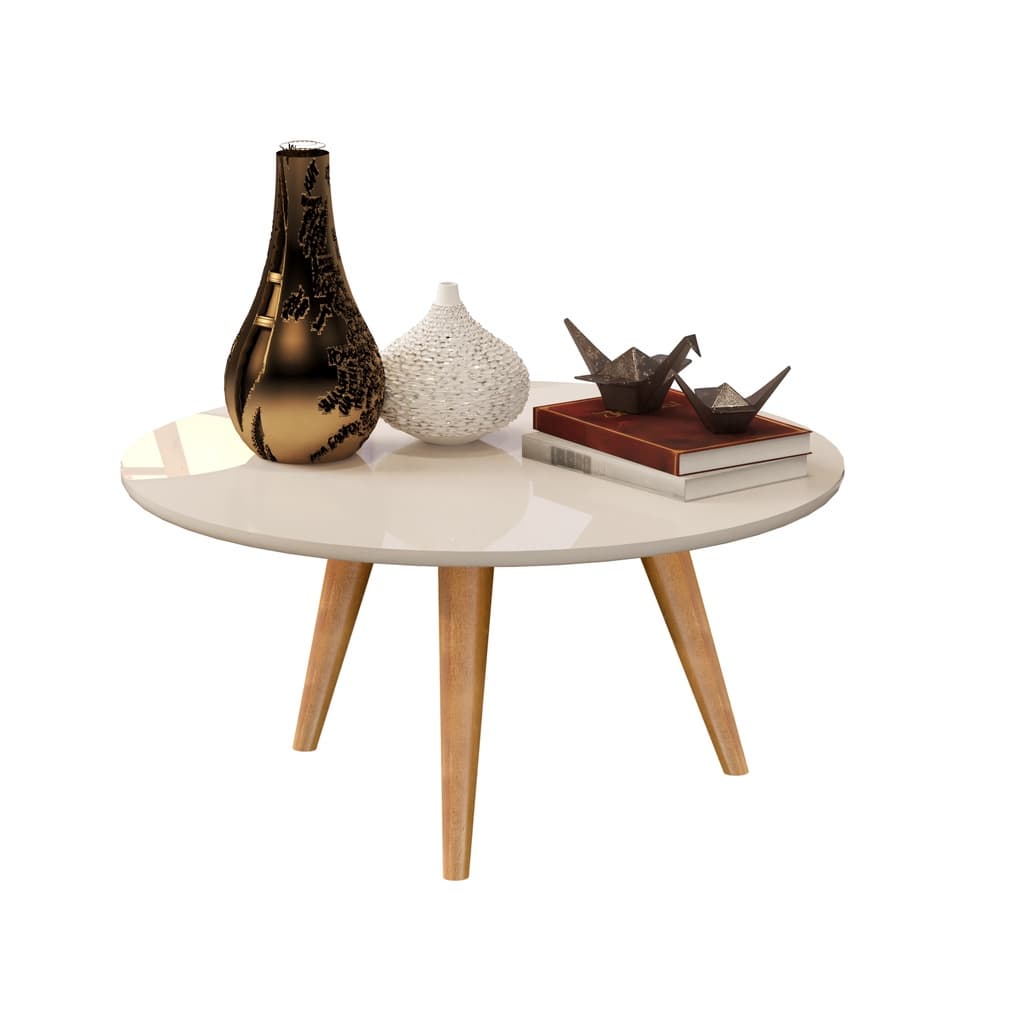 Mesa Centro retro Decorativa para sala Dubai com pés palito em madeira cores