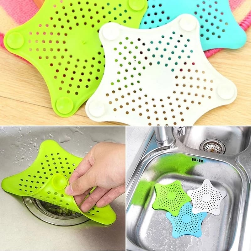 Tampa Ralo De Silicone Banheiro Pia Cozinha Capturar Filtra Cabelo