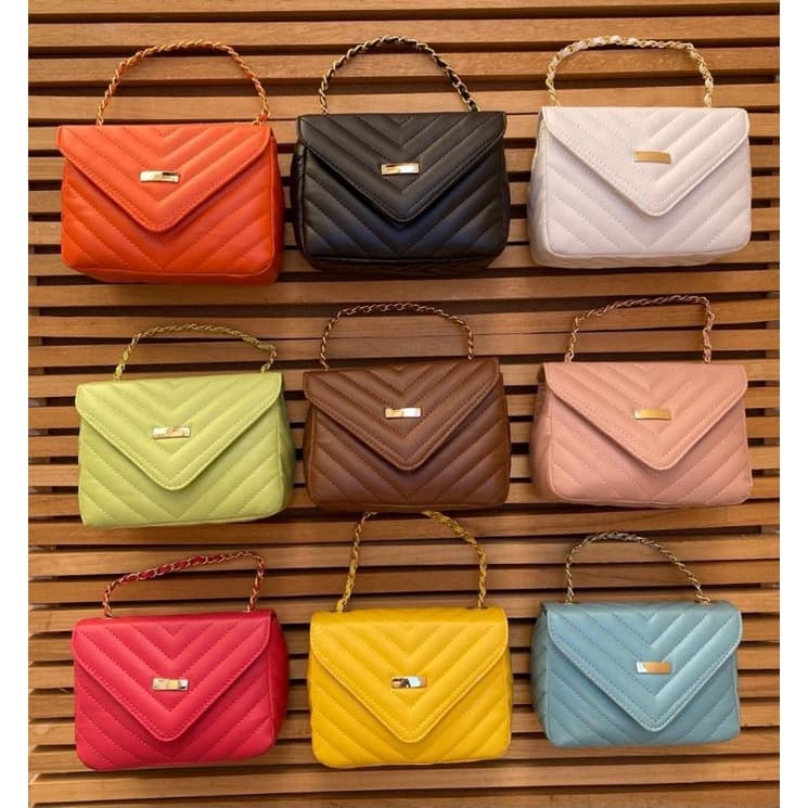 Bolsa Feminina Pequena Transversal Mini Bag Ombro Mão Alça Lateral Moda Casual Elegante Envio Rápido
