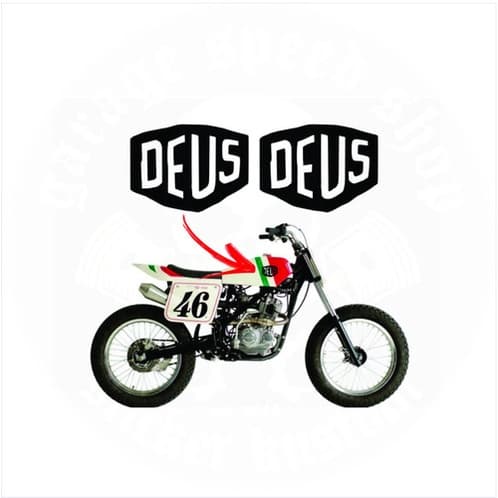 Adesivo Moto Tanque Capacete Deus Ex Machina Caferacer Mod2