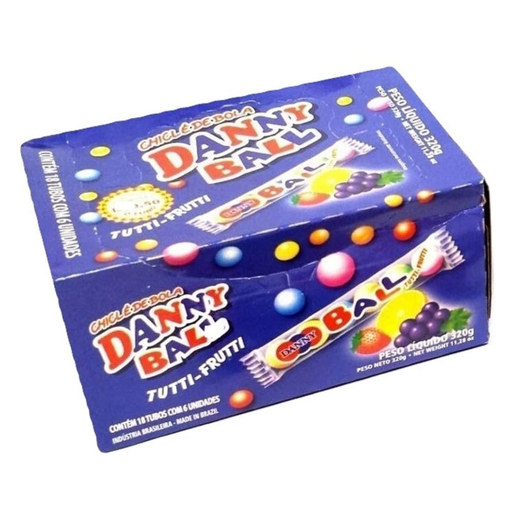 Chiclete Tutti-frutti 18g C/18pct - Dannyball
