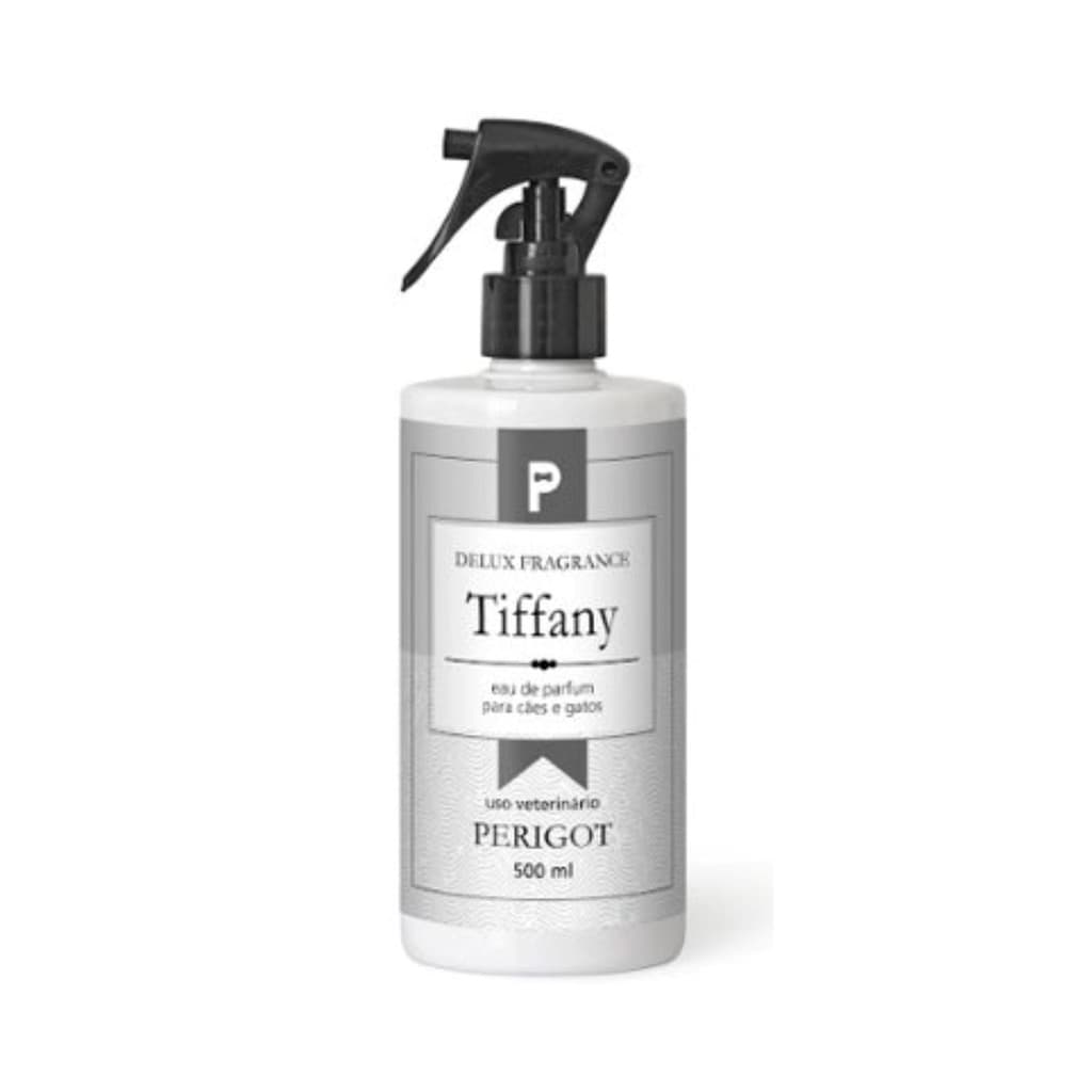 Perfume Alta Fixação Colônia Tiffany Delux Perigot 500ml para Cães e Gatos
