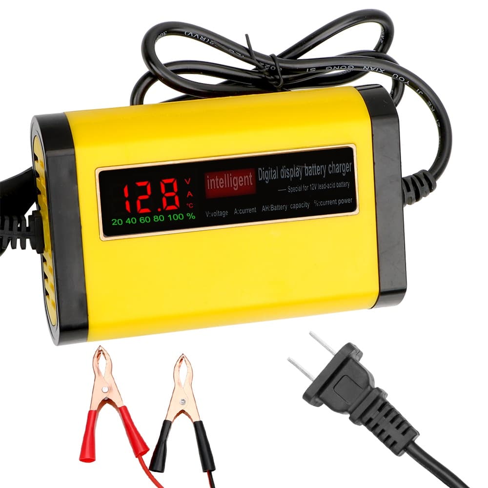 2A Carregador De Bateria De Carro Automático Inteligente De Energia Rápida 3 Fases Chumbo Ácido AGM Com GEL