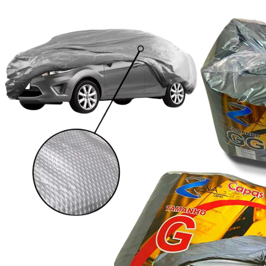 Capa para Cobrir Carro Impermeável Proteção Uv Sol Chuva - Gg