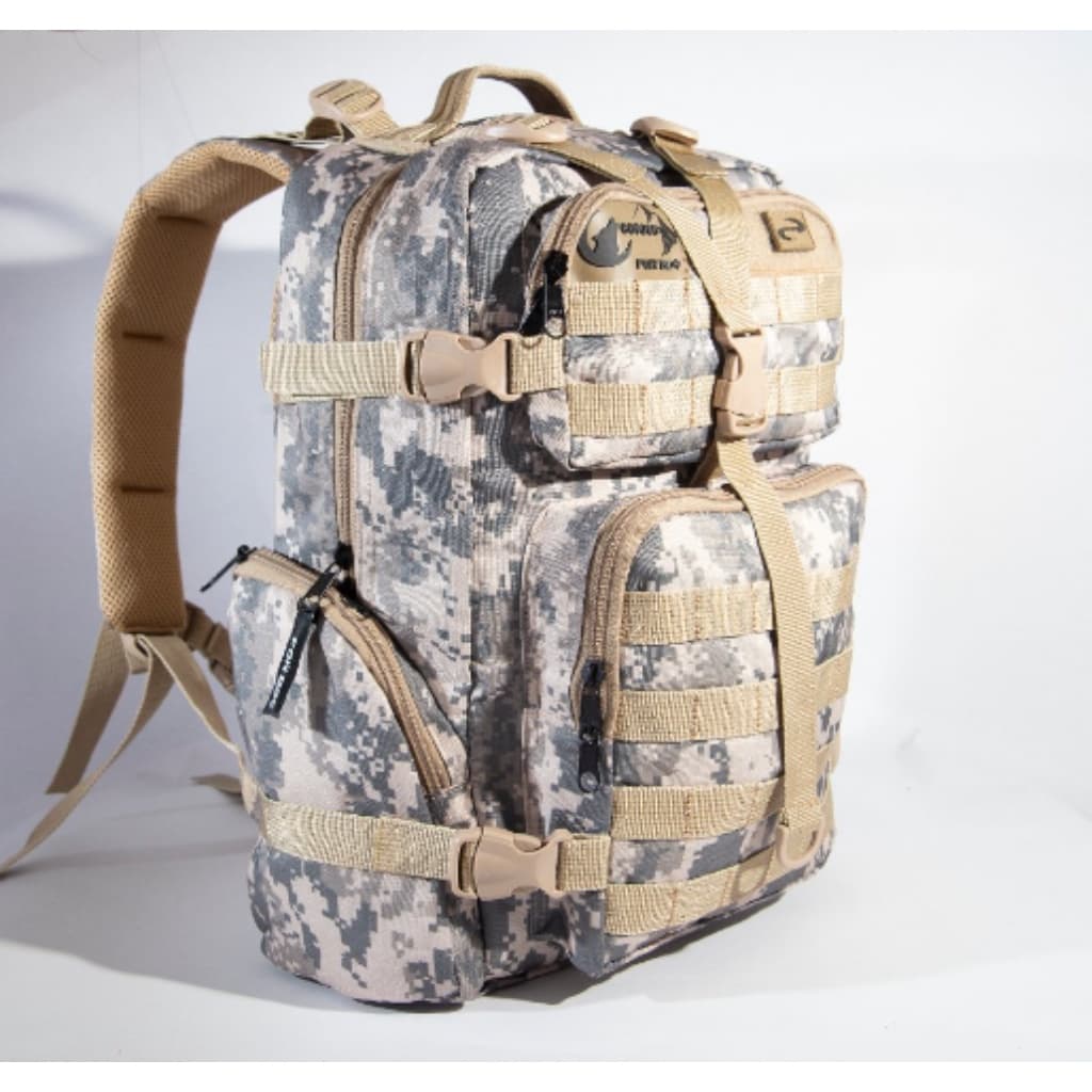 Mochila Tática Masculina Camuflada Fox Boy Original 35 Litros Preta Deserto Caqui Marpat