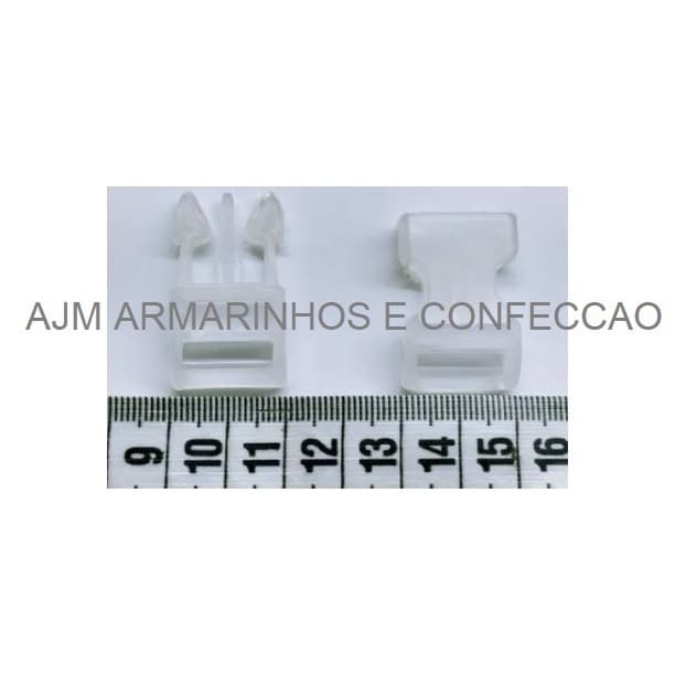 2 Fechos Engate Rápido 15mm Transparente Para Alça De 15mm