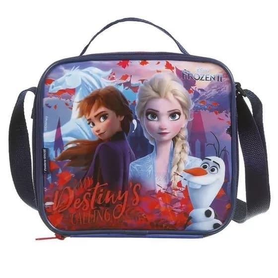 Lancheira térmica infantil potinho squeeze Frozen Disney 37381
