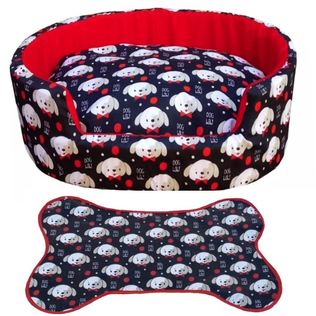 caminha pet médio cama redonda de cachorro cama pra pets até 12kg+ tapete de comedouros