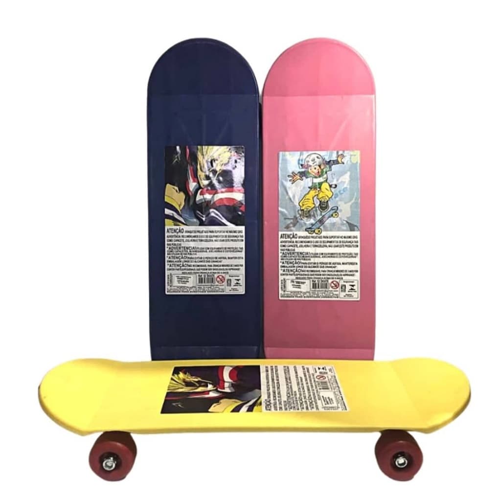 Skate Infantil Polipropileno  4 Rodas Brinquedo unissex Diversão Garantida