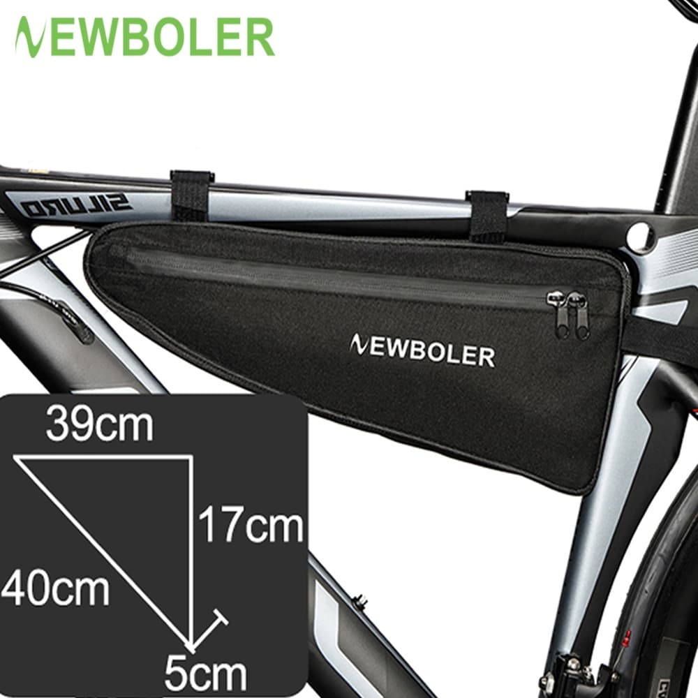NEWBOLER Triângulo Bicicleta Saco Tubo Frente Quadro Da À Prova D'água Grande Ciclismo Pannier Bolsa De Embalagem Acessórios