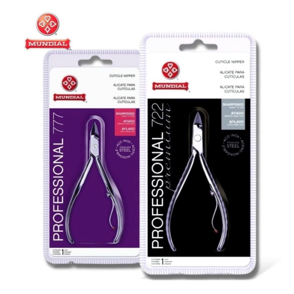Kit Alicates 777 + 722 Cuticula Mundial Profissional Original Unha