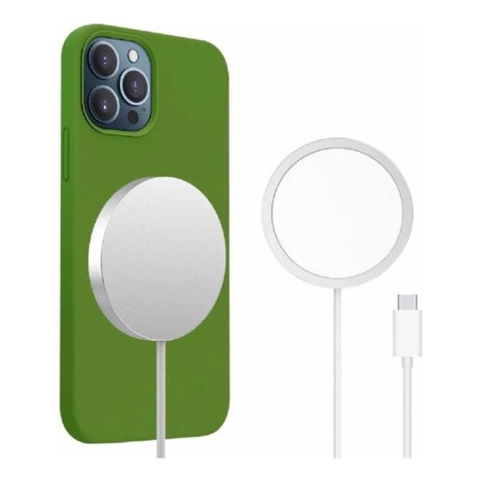 Carregador Magnetico de indução Magsafe Para iPhone 8 xr 11  12 Mini Pro Max Apple