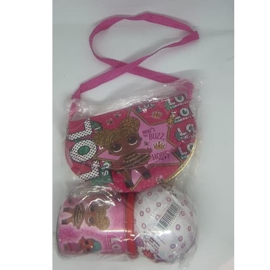 Lol Surprise Bolsa + Caneca de Acrilico + 01 Bola Surpresa Lindo