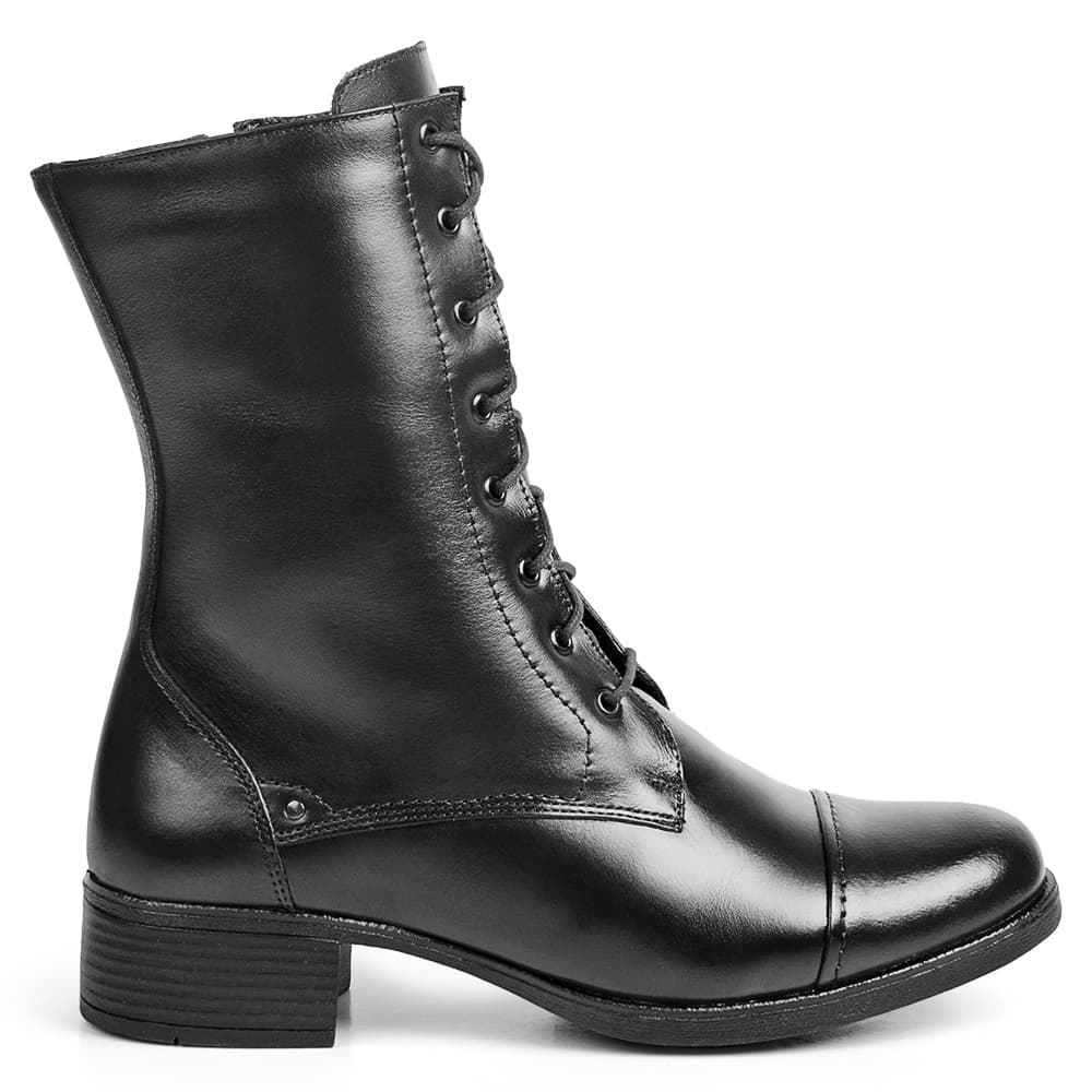 Bota botinha feminina cano médio coturno promoção
