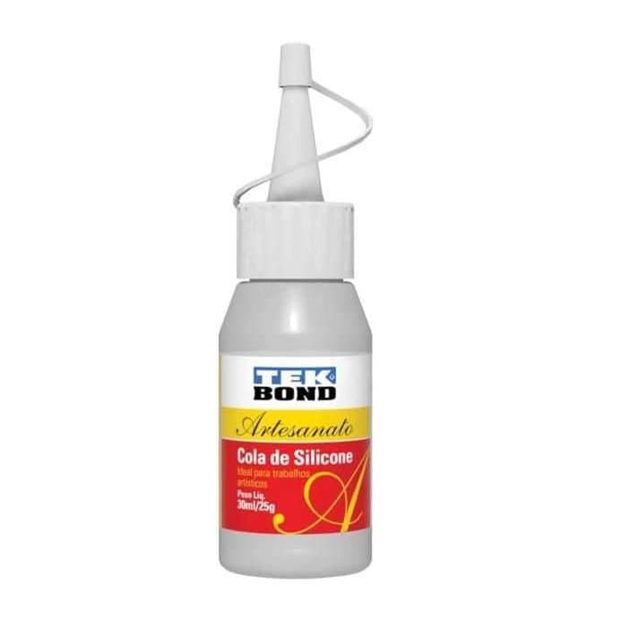 Cola de Silicone TEK BOND 30ml/25g para Artesanato