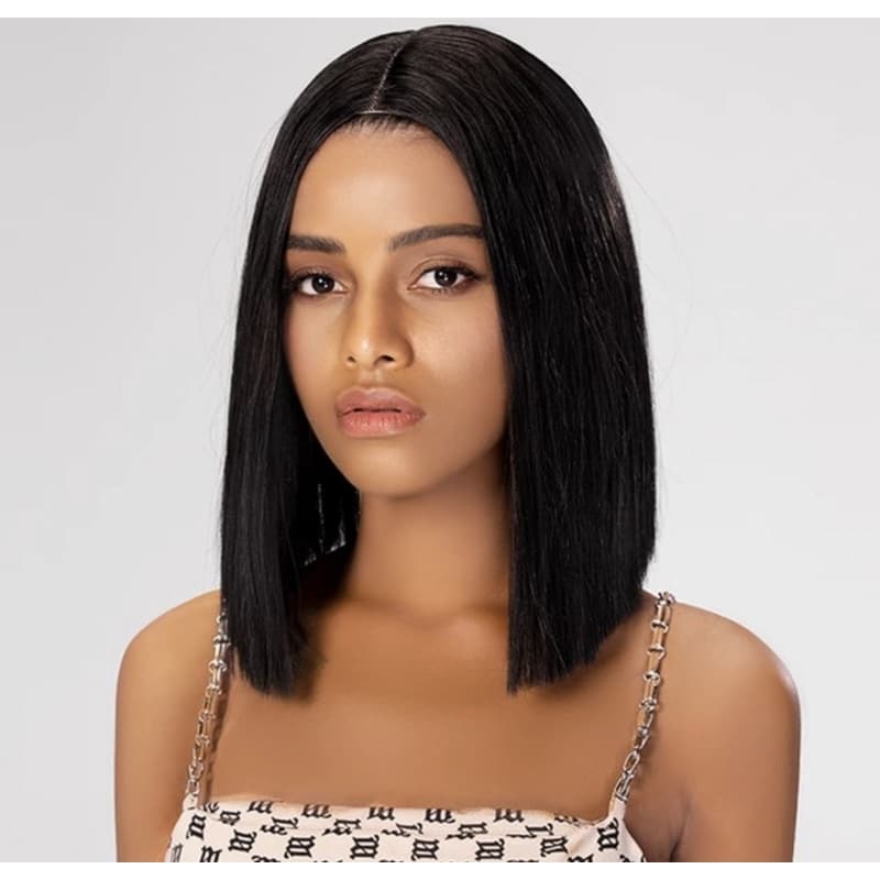 Peruca Lace Wig Curta Sem Franja Ideal Para Uso Diario 35 Cm