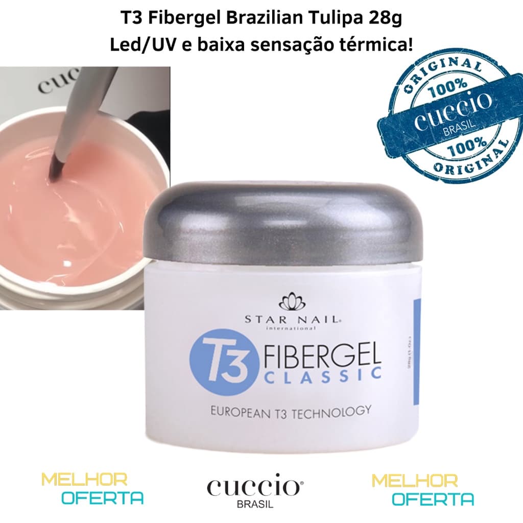 Gel T3 Fibergel Brazilian Tulipa 28g Cuccio / Star Nail