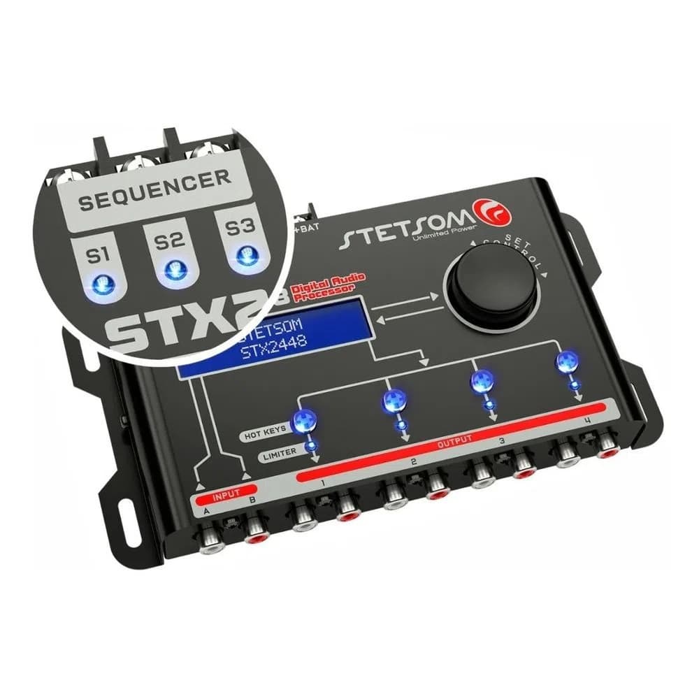 Processador De Audio Digital Equalizado 2448 Stx2448 Stetsom