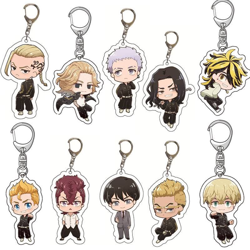 Chaveiro Anime Tokyo Revengers Sano Mujirou Mitsuya Takashi Mats Uno Chifuyu Ryuguuji Ken Baji Keisuke Chaveiro Acessórios Anel Chave Bonito Pingente Chaveiro Caçoa O Presente