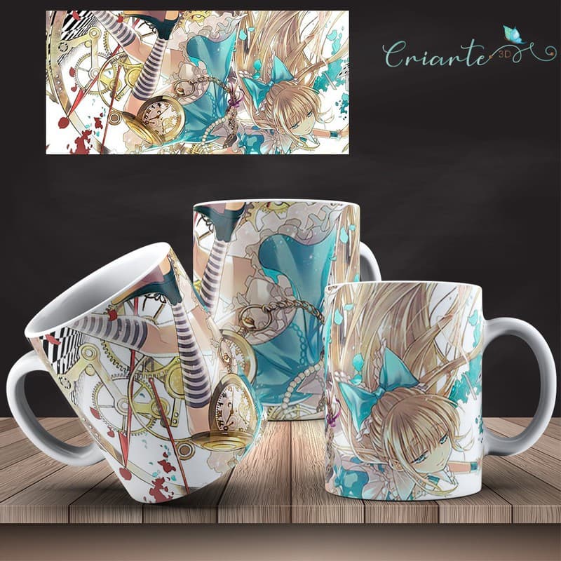 Caneca Porcelana Coleção Alice no País das Maravilhas  #05
