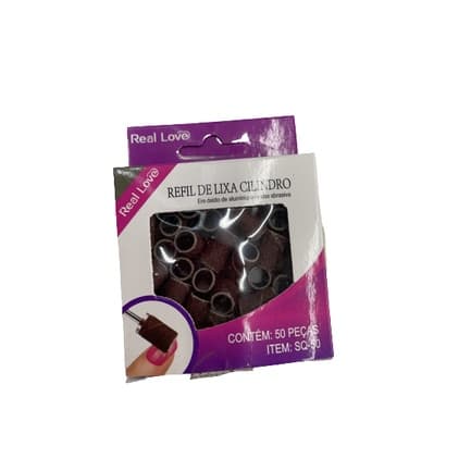 Kit Refil de Lixa Cilindro com 50un - Real Love