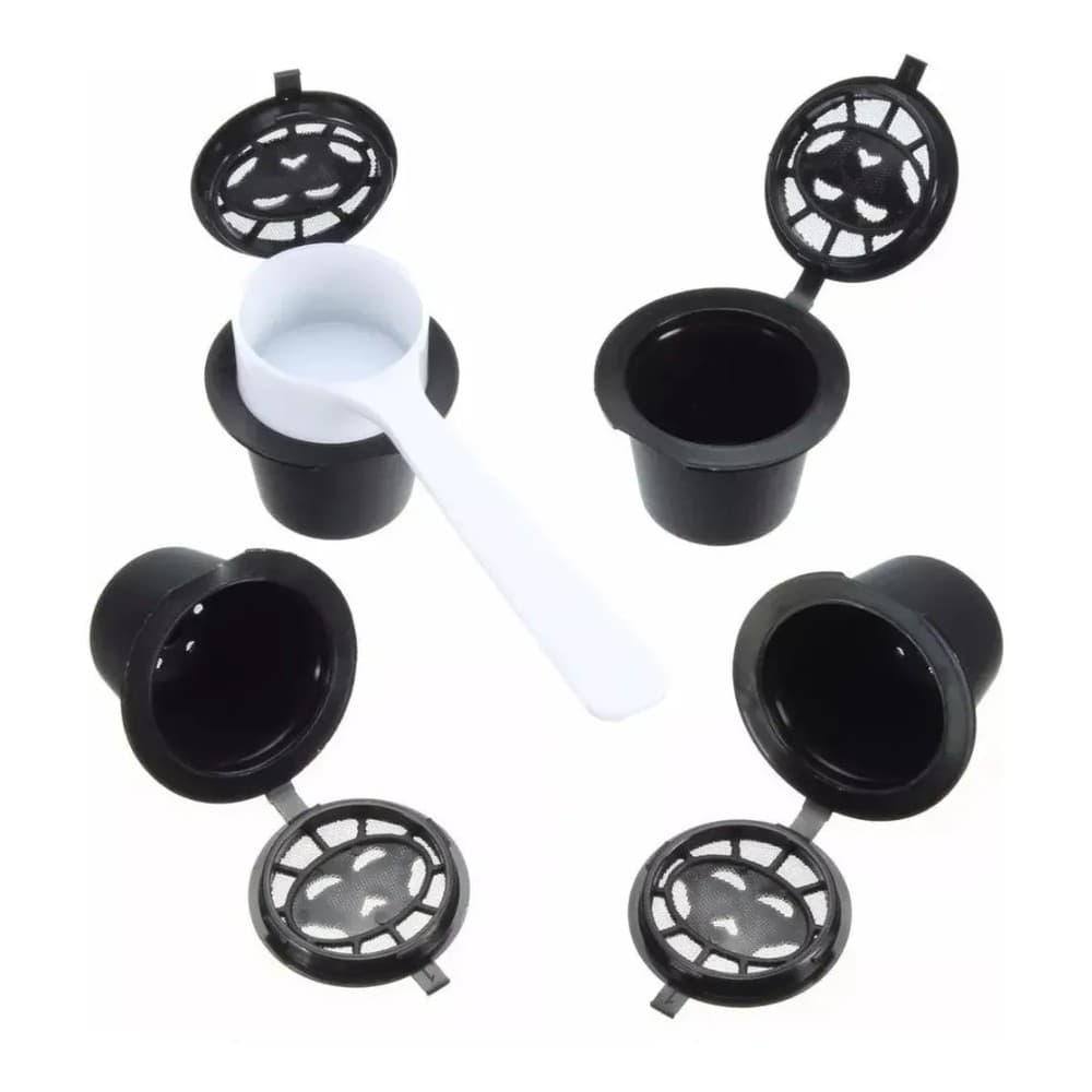 Kit 4 Cápsulas Nespresso Reutilizável + Dosador