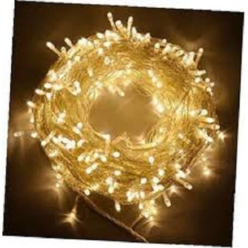 kit 5 Pisca-Pisca  Led 100 Leds branco quente Para Decoração De Festa  / Natal 9 metros -110v  ou 220v