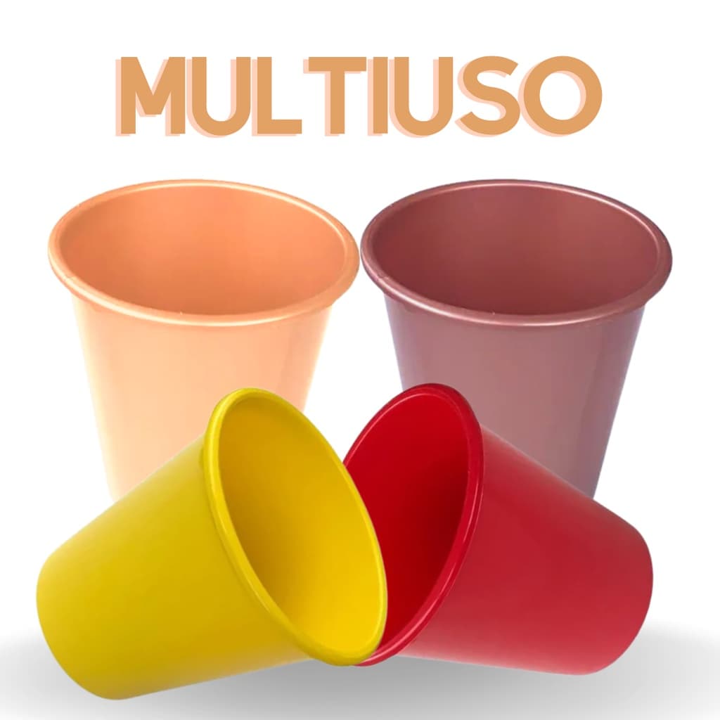 Kit 2 Balde Multiuso Pipoca Cachepot 3lt Lembrancinha
