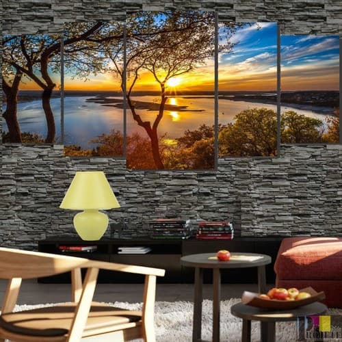Quadros Decorativo Paisagem Horizonte Água Lindo. RCC decorações.