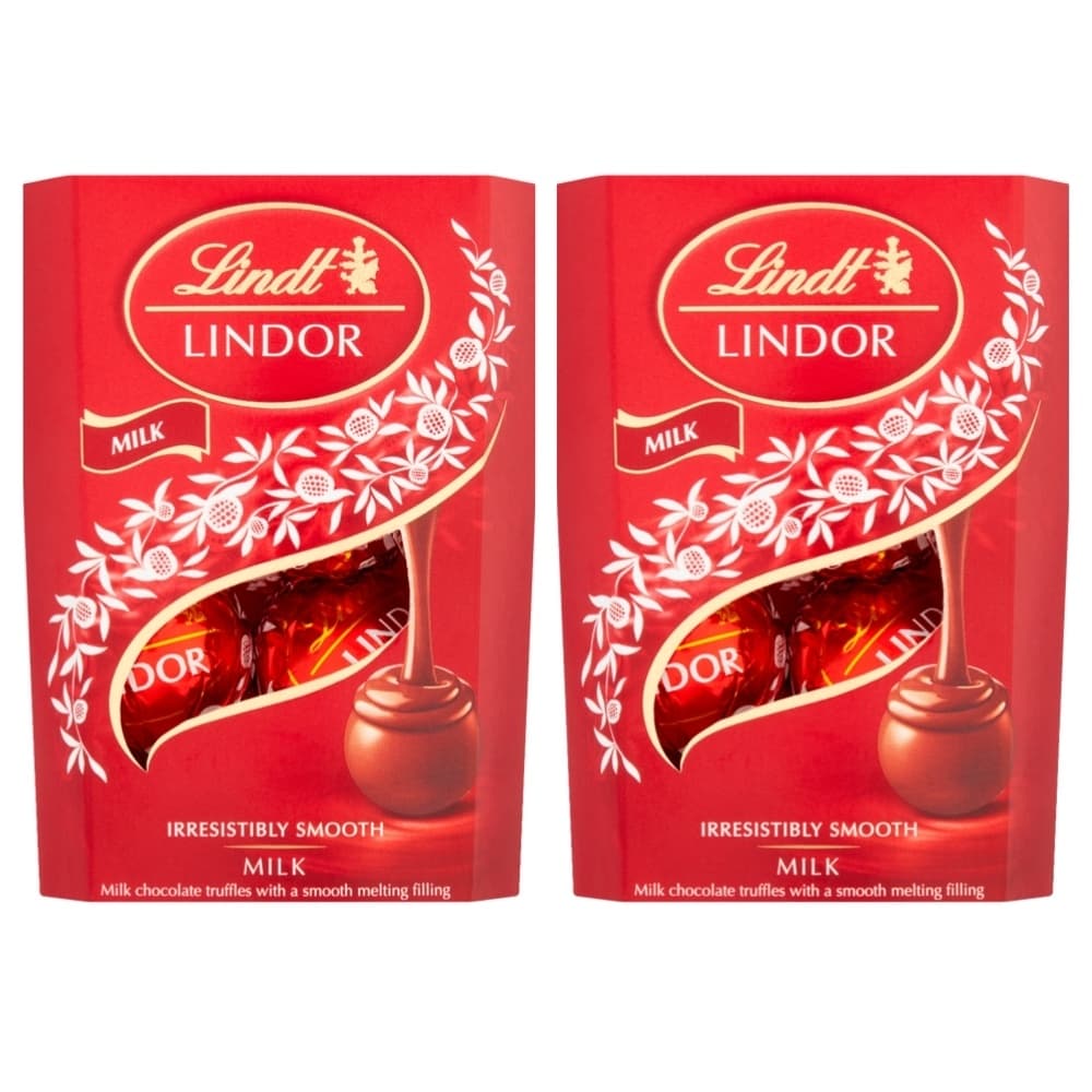 2 Caixas de 37g, Bombons de Chocolate Suico, Lindt Lindor