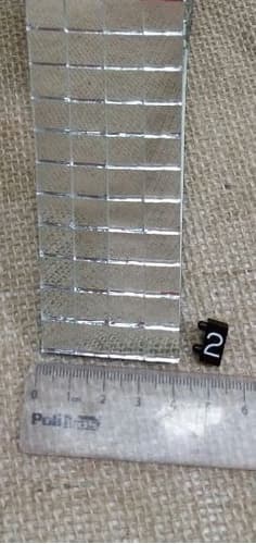 2 Mts Fita Espelhada Artesanato 1 X 1 Melhor Preço.