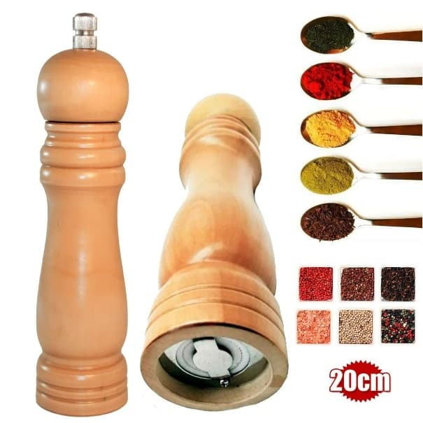Moedor De Sal Pimenta Profissional Pepper Tempero Condimento 20cm