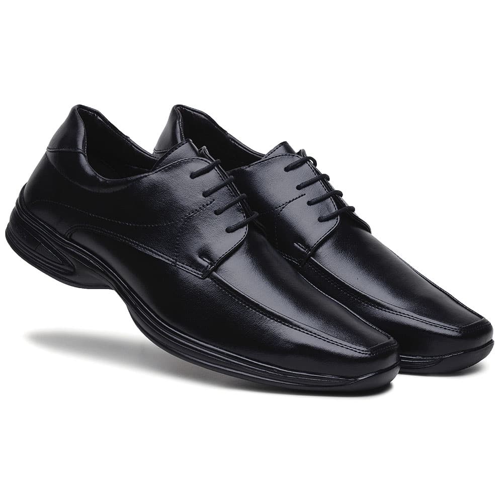Sapato Masculino social com cadarço atacador de amarrar casual Sola de borracha gel macia qualidade envio rapido