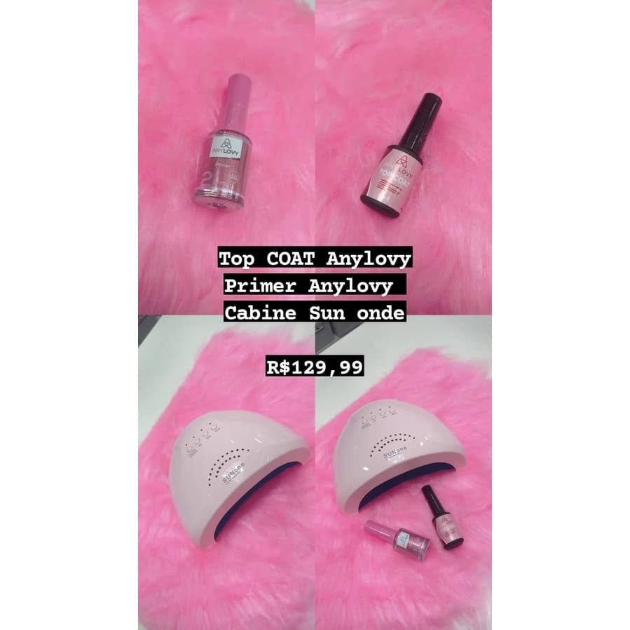 KIT ANYLOVY TOP COAT + PRIMER + CABINE SUN