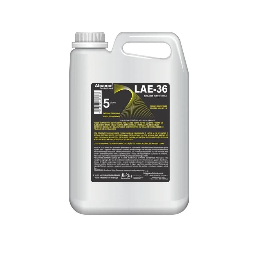 LAE-36 Anti Mascaramento Revelador de Hologramas 5l Alcance