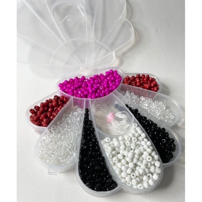 Kit miçangas miçangão 3,6mm 2.000 peças mais brindes