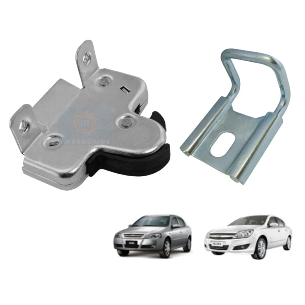 Kit Fechadura Tranca E Batente Da Tampa Do Porta Malas Vectra 1997 a 05 Astra Sedan 2002 2003 04 05 06 07 08 09 2010 11