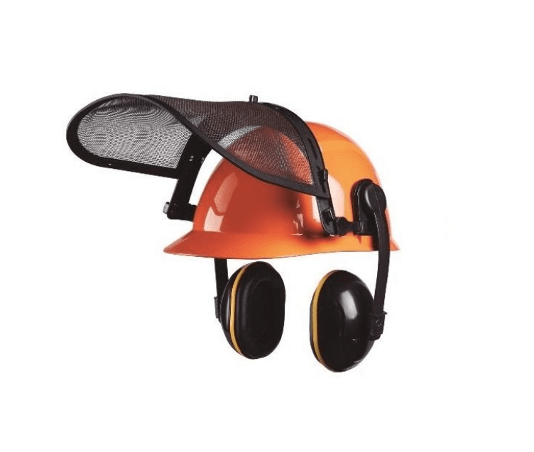 Kit Roçador Completo com Capacete Abafador Viseira - Camper