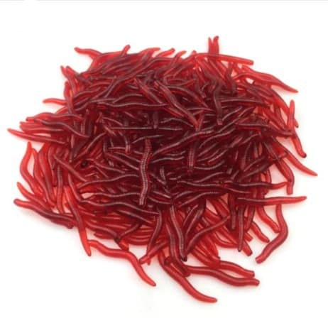 Isca Artificial Pesca Minhoca Aromatizada em Silicone Soft para Pesca de Tilápia Carpa Traíra ...