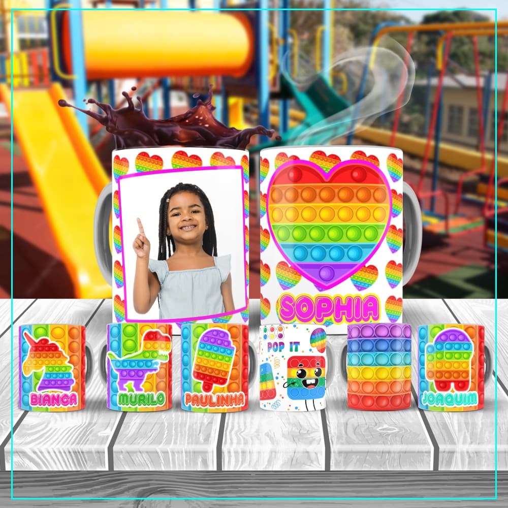 Caneca POP IT c/ FOTO