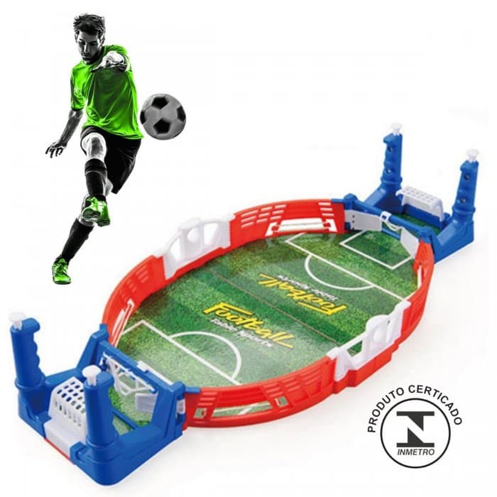 Mini Jogo Futebol De Mesa Portátil Brinquedo Infantil Adulto Criança Bola Football