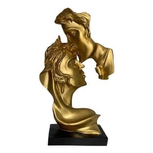 Estatua Mascara Casal Apaixonado Romantico Beijo Carinho