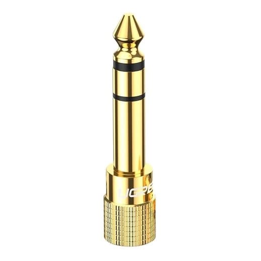 Ugreen - Adaptador 20503 P2 3.5mm (fêmea) Para 6.5mm P10 6.5 - Banhado a ouro