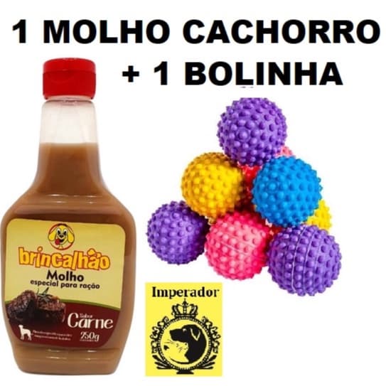 Kit Molho para Ração Cachorro + Bolinha Cravo Cachorro
