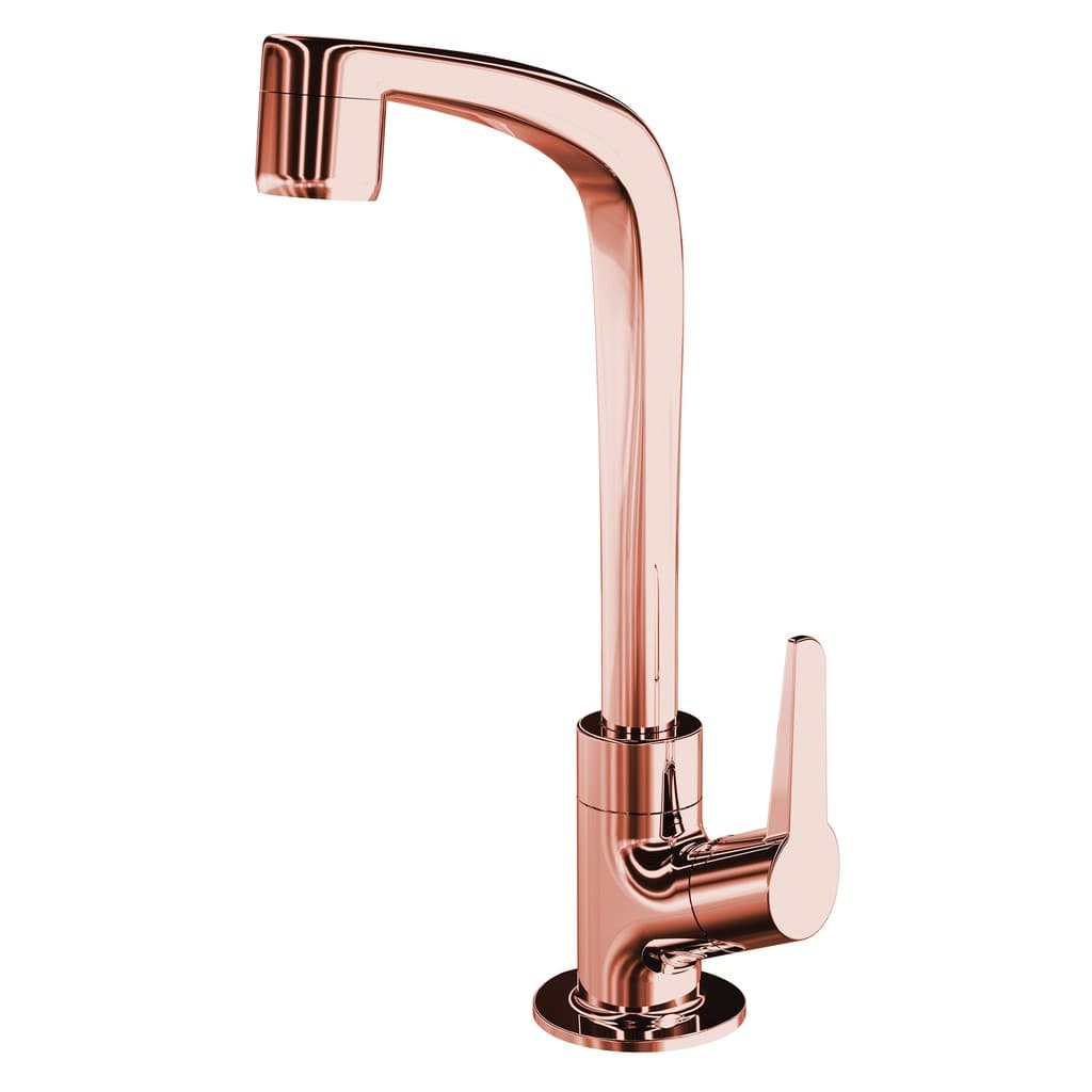 Torneira de Mesa para Lavatório Banheiro Rose Gold Lorenzetti 1195 F71