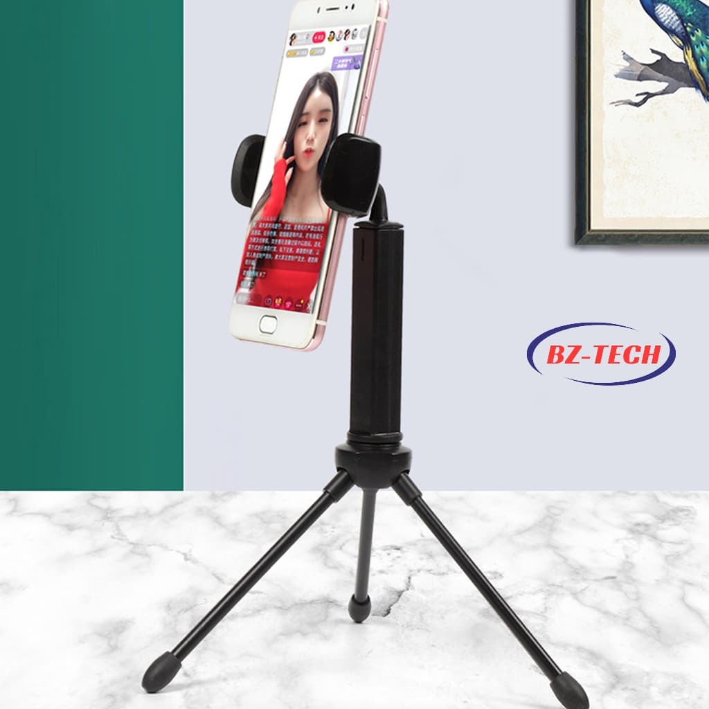 suporte para celular de mesa tripé tripe rotação 360º suporte para modo horizontal e vertical