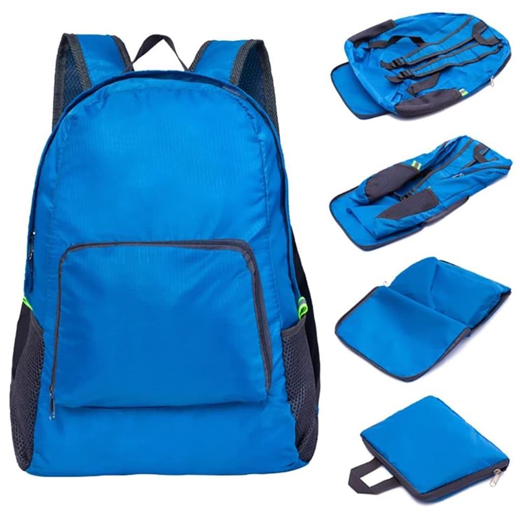 Mochila Dobrável Nylon Impermeável Unisex Diverso