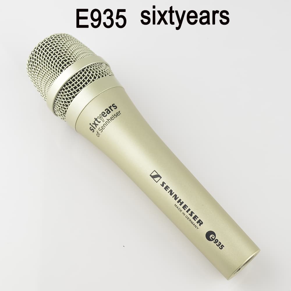 Microfone Sennheiser E935 sixtyears vocal Com Fio Para Estúdio De Palco Da Igreja