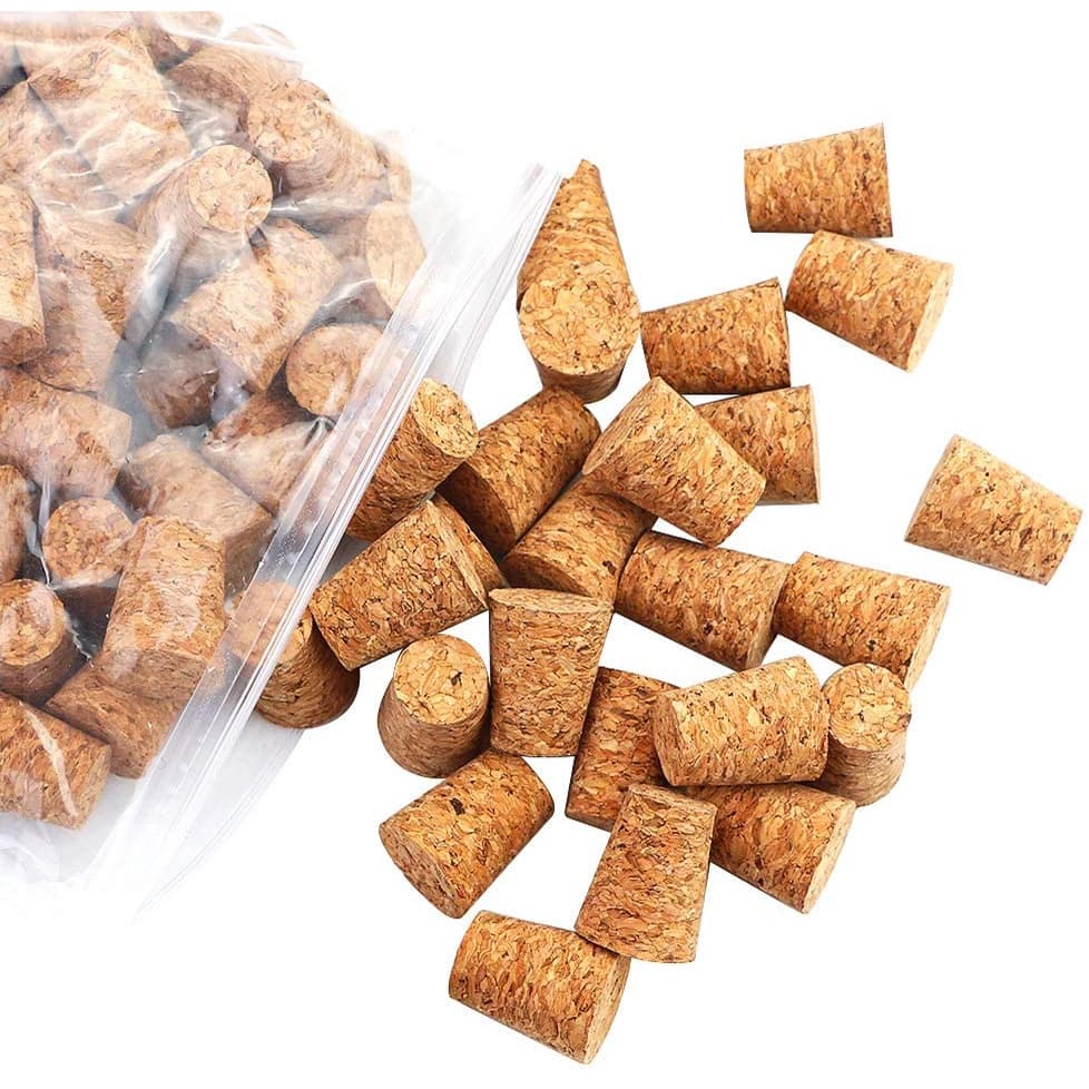 Kit 100 Peças Rolhas De Cortiça 19x14x10 P/ Garrafinha 50 Ml